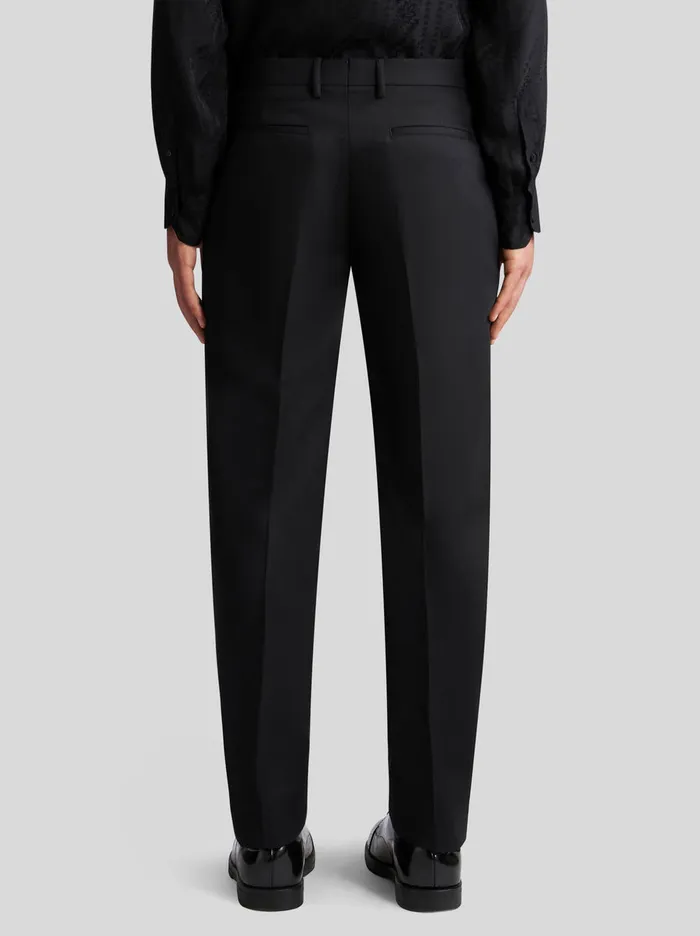 Men Etro Trousers Wool And Mohair SlimFit Trousers Black Men Etro Trousers Wool And Mohair SlimFit Trousers Black