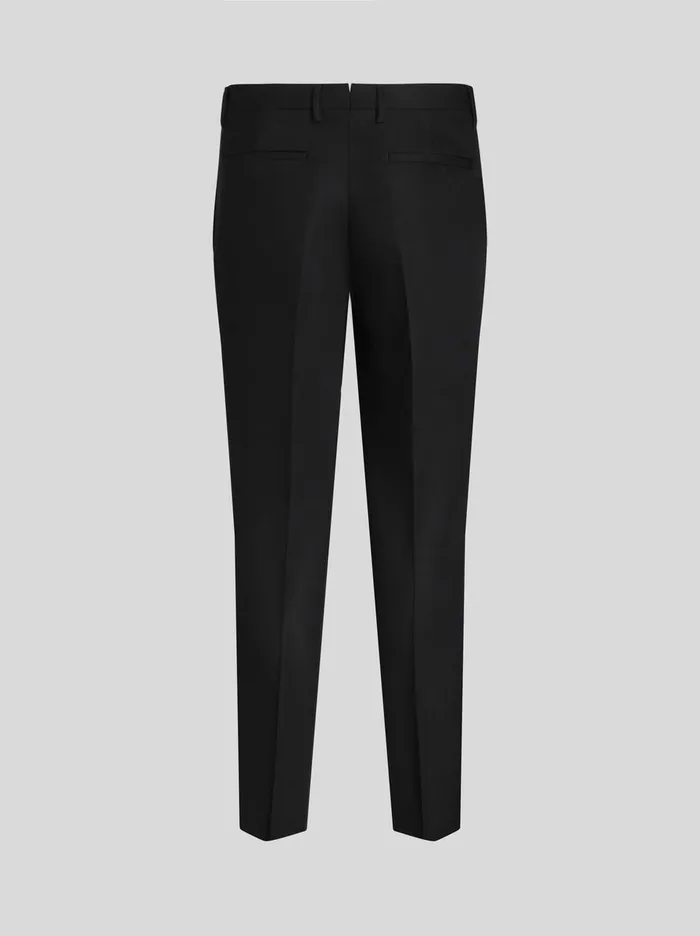 Men Etro Trousers Wool And Mohair SlimFit Trousers Black Men Etro Trousers Wool And Mohair SlimFit Trousers Black