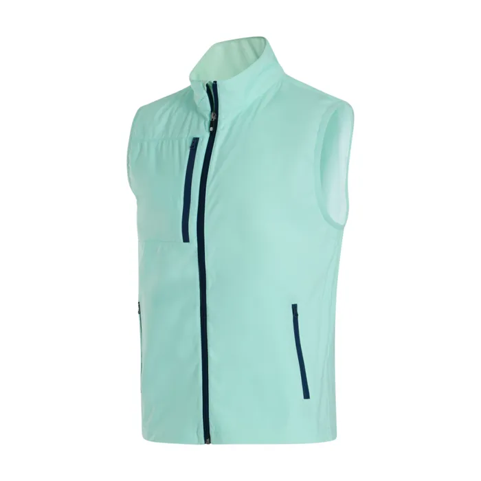 Men FootJoy Base MidLayers TempoSeries Lightweight Softshell Vest Sea Glass Men FootJoy Base MidLayers TempoSeries Lightweight Softshell Vest Sea Glass