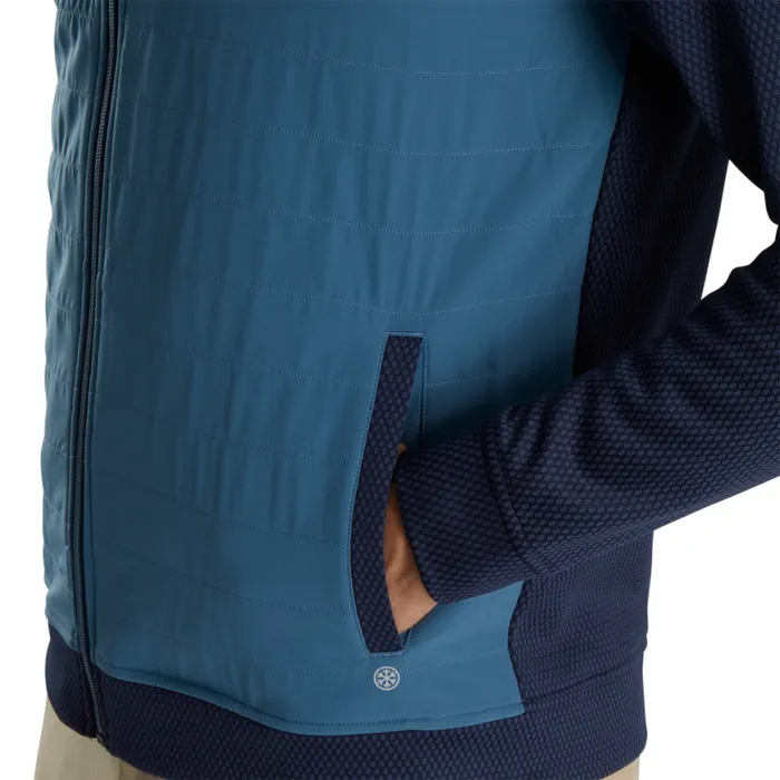 Men FootJoy Outer Layers ThermoSeries Hybrid Jacket Navy Slate Men FootJoy Outer Layers ThermoSeries Hybrid Jacket Navy Slate