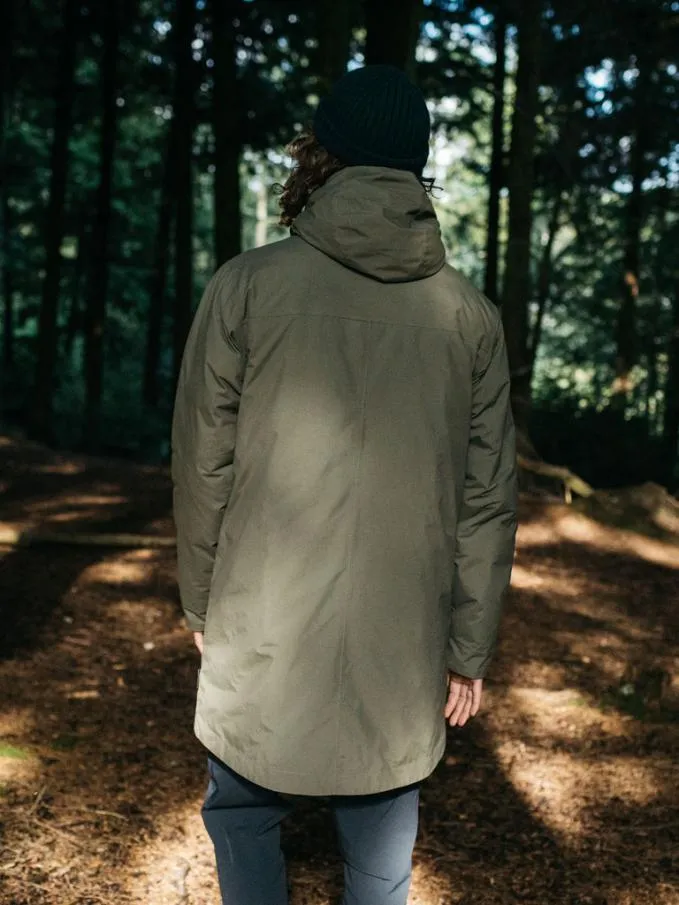 Men Fortis Waterproof Parka Jacket Dark Olive Finisterre Jackets Coats and Gilets