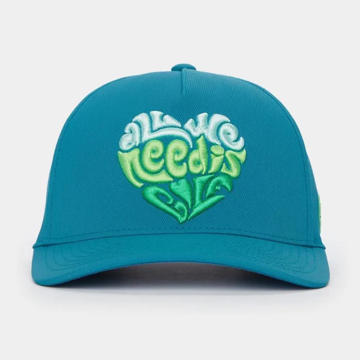 Men GFORE Blue All We Need Is Golf Twill Snapback Golf Hats
