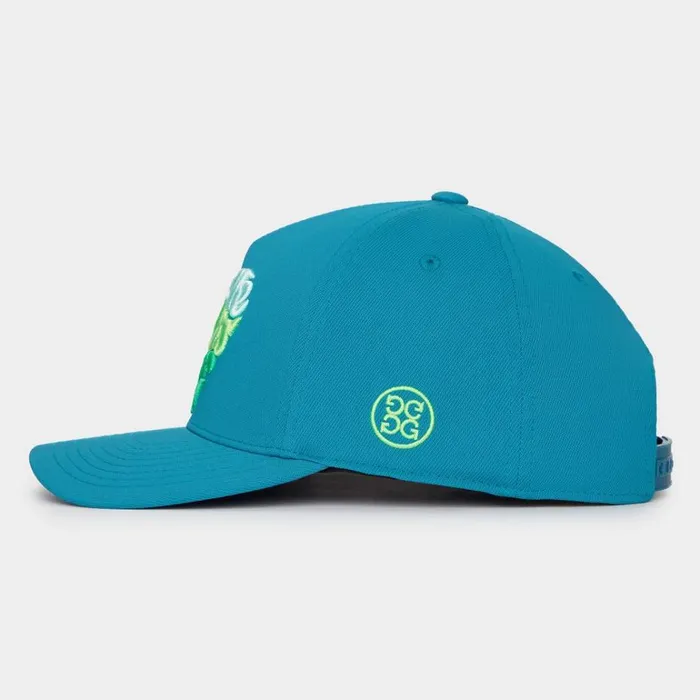 Men GFORE Blue All We Need Is Golf Twill Snapback Golf Hats
