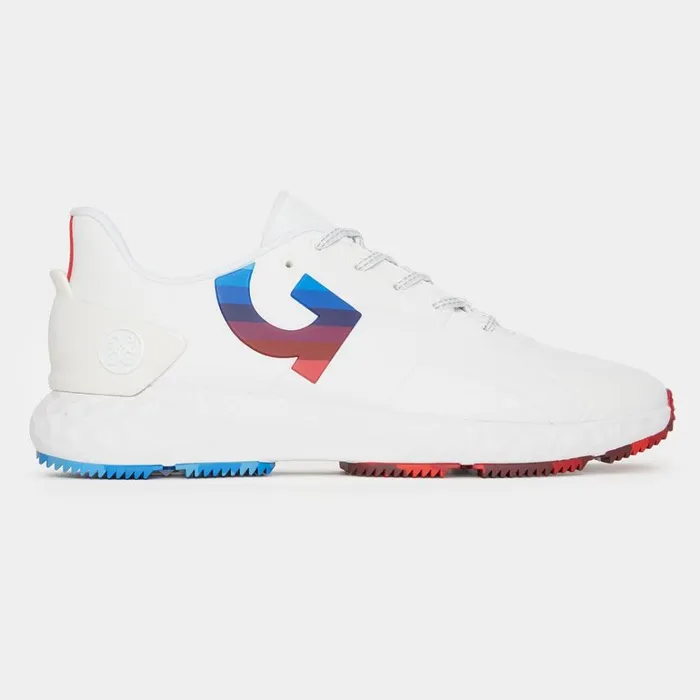Men GFORE White Striped Quarter G Mg4 Golf Shoes