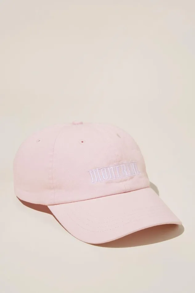 Men Hats Cotton On Dad Hat Chalk Pinkmontreal Racing