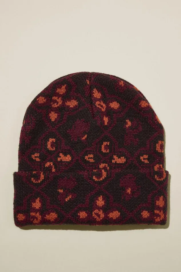 Men Hats Cotton On Tall Beanie Vintage Charcoal