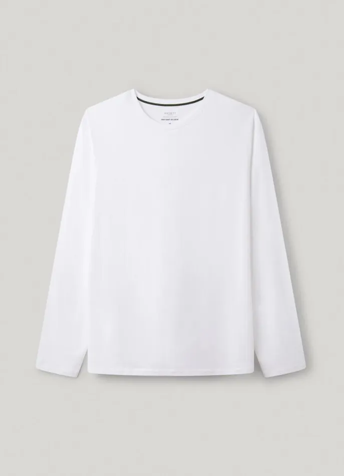 Men Homewear Hackett London Regular Fit Long Sleeve TShirt White