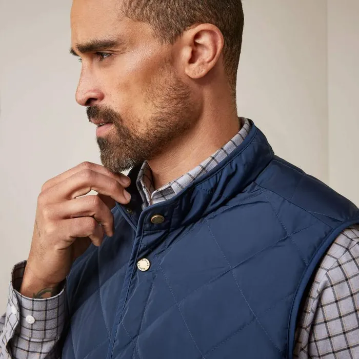 Men Jackets and Vests Ariat Woodside Vest Navy Men Jackets and Vests Ariat Woodside Vest Navy
