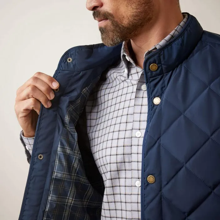 Men Jackets and Vests Ariat Woodside Vest Navy Men Jackets and Vests Ariat Woodside Vest Navy