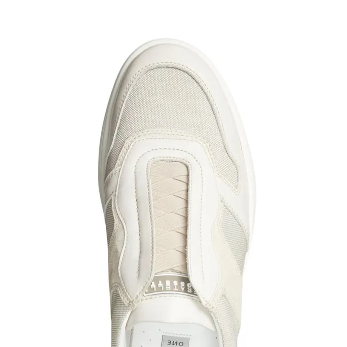 Men Leather And Fabric Sneakers Milk White Fratelli Rossetti Sneakers Men Leather And Fabric Sneakers Milk White Fratelli Rossetti Sneakers