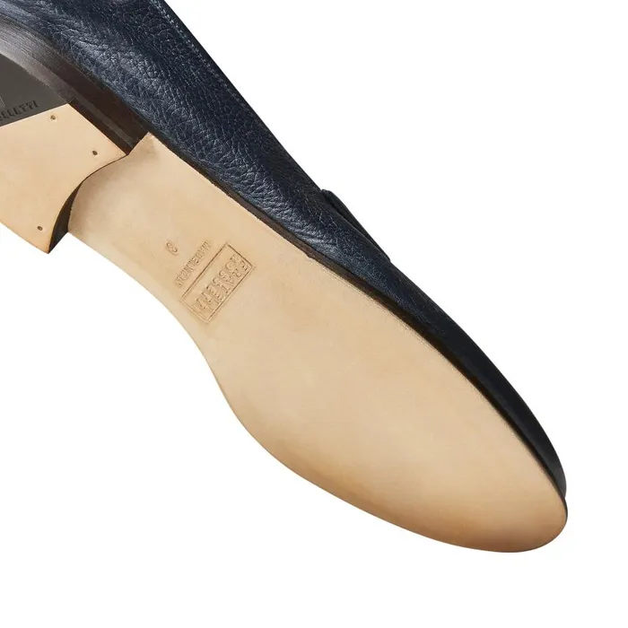 Men Leather Loafer Navy Fratelli Rossetti Loafers Men Leather Loafer Navy Fratelli Rossetti Loafers