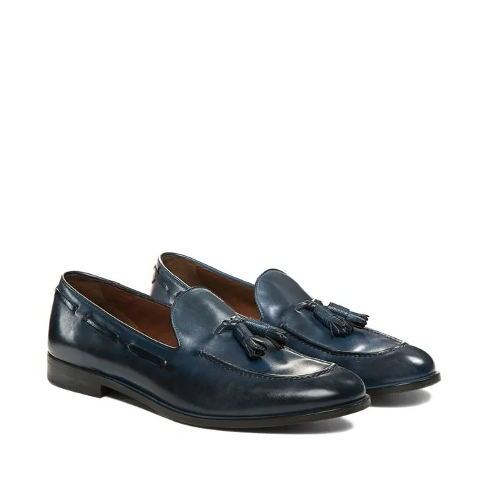Men Mocassino Brera In Pelle Aquamarine Fratelli Rossetti Loafers Men Mocassino Brera In Pelle Aquamarine Fratelli Rossetti Loafers