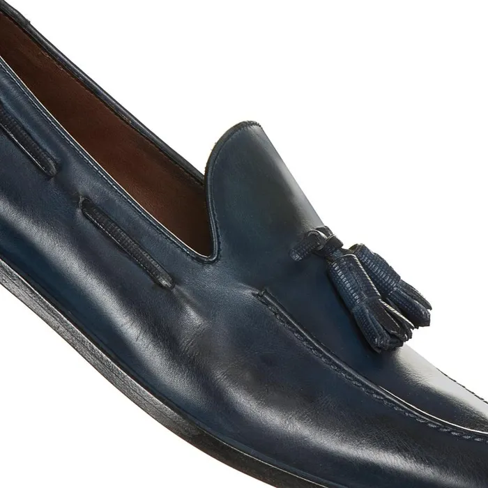 Men Mocassino Brera In Pelle Aquamarine Fratelli Rossetti Loafers Men Mocassino Brera In Pelle Aquamarine Fratelli Rossetti Loafers