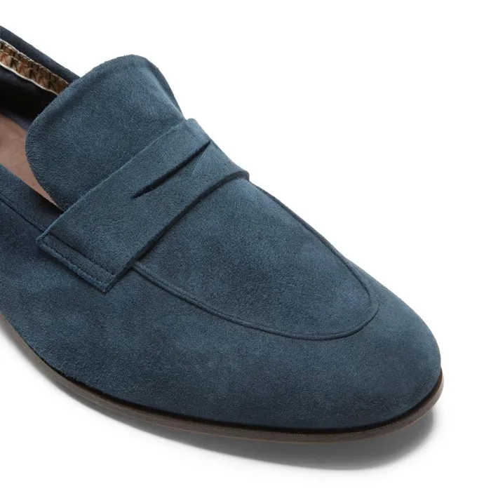 Men Mocassino Estate In Suede Navy Fratelli Rossetti Loafers Men Mocassino Estate In Suede Navy Fratelli Rossetti Loafers
