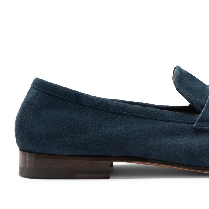 Men Mocassino Estate In Suede Navy Fratelli Rossetti Loafers Men Mocassino Estate In Suede Navy Fratelli Rossetti Loafers