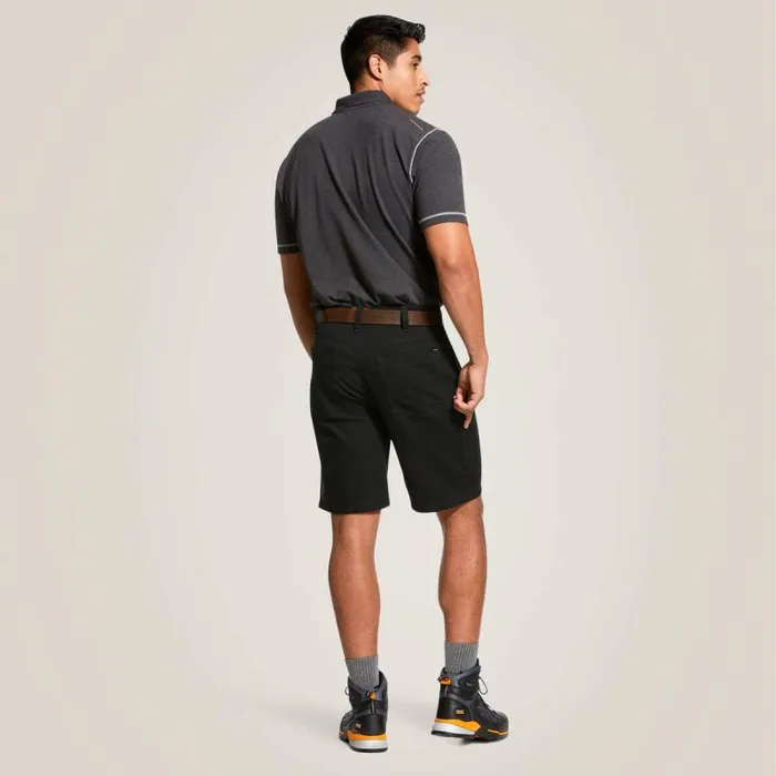 Men Pants and Shorts Ariat Rebar DuraStretch Made Tough 10034 Short Black Men Pants and Shorts Ariat Rebar DuraStretch Made Tough 10034 Short Black