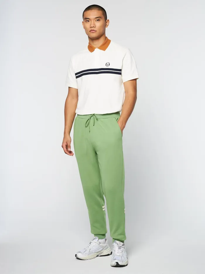 Men Pants And Sweatpants Sergio Tacchini Dallas Track Pant Archivio Jade Green Pearl Ivory