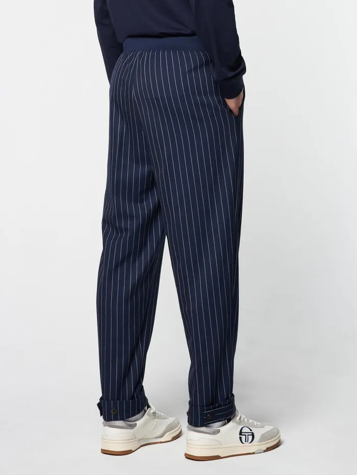 Men Pants And Sweatpants Sergio Tacchini Gessato Suiting Track Pant Maritime Blue