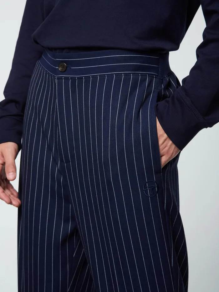 Men Pants And Sweatpants Sergio Tacchini Gessato Suiting Track Pant Maritime Blue