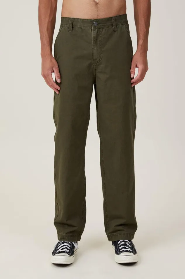 Men Pants Cotton On Loose Fit Pant Washed Jungle Ripstop Men Pants Cotton On Loose Fit Pant Washed Jungle Ripstop