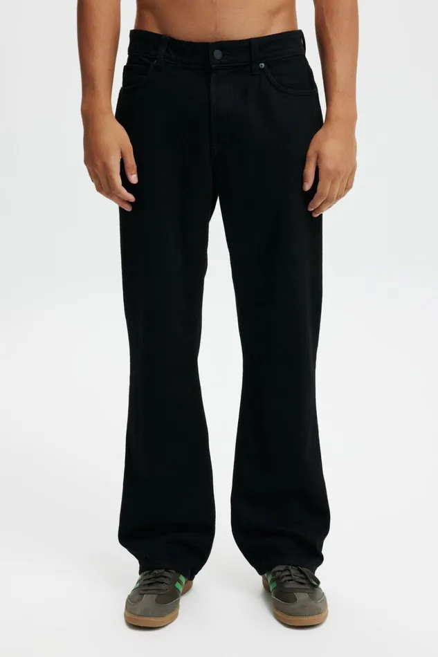 Men Pants Cotton On Relaxed Boot Cut Jean Heartbreaker Black Men Pants Cotton On Relaxed Boot Cut Jean Heartbreaker Black