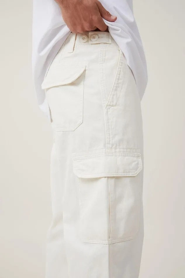 Men Pants Cotton On Tactical Cargo Pant Vintage Ecru Herringbone Men Pants Cotton On Tactical Cargo Pant Vintage Ecru Herringbone