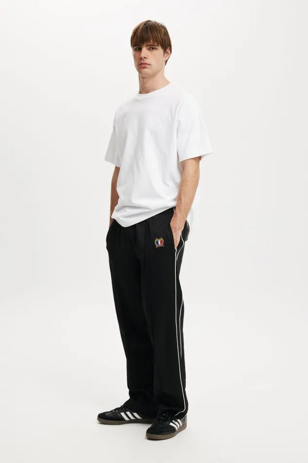 Men Pants Cotton On Tricot Track Pant Tower Black
