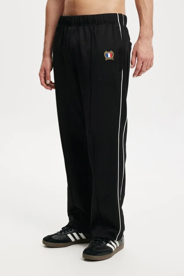 Men Pants Cotton On Tricot Track Pant Tower Black Men Pants Cotton On Tricot Track Pant Tower Black