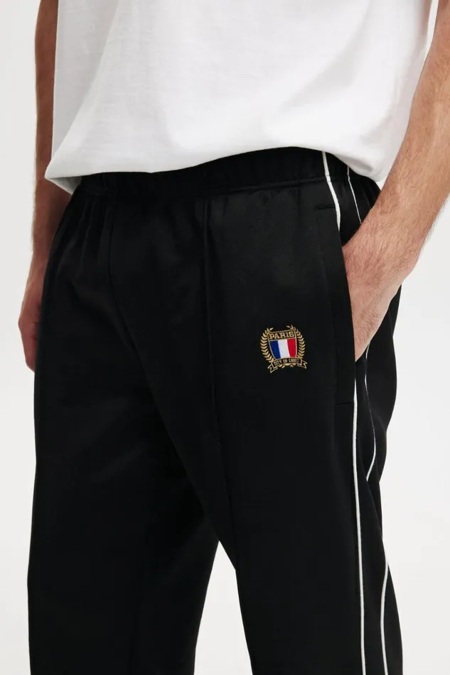 Men Pants Cotton On Tricot Track Pant Tower Black Men Pants Cotton On Tricot Track Pant Tower Black