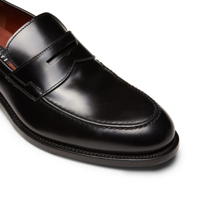 Men Penny Loafer In Leather Black Fratelli Rossetti Loafers Men Penny Loafer In Leather Black Fratelli Rossetti Loafers