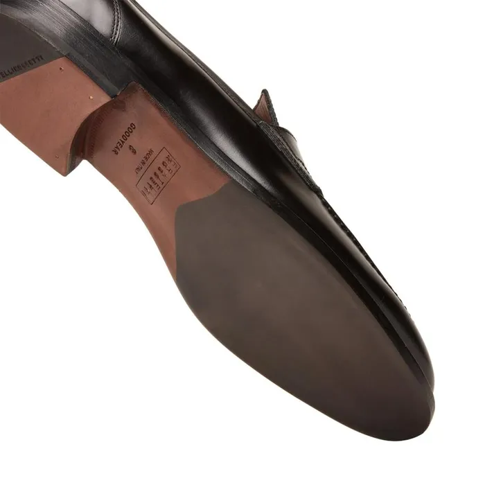 Men Penny Loafer In Leather Black Fratelli Rossetti Loafers Men Penny Loafer In Leather Black Fratelli Rossetti Loafers