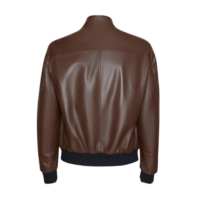 Men Reversible Nappa Leather Bomber Jacket Brown Fratelli Rossetti View All Men Reversible Nappa Leather Bomber Jacket Brown Fratelli Rossetti View All