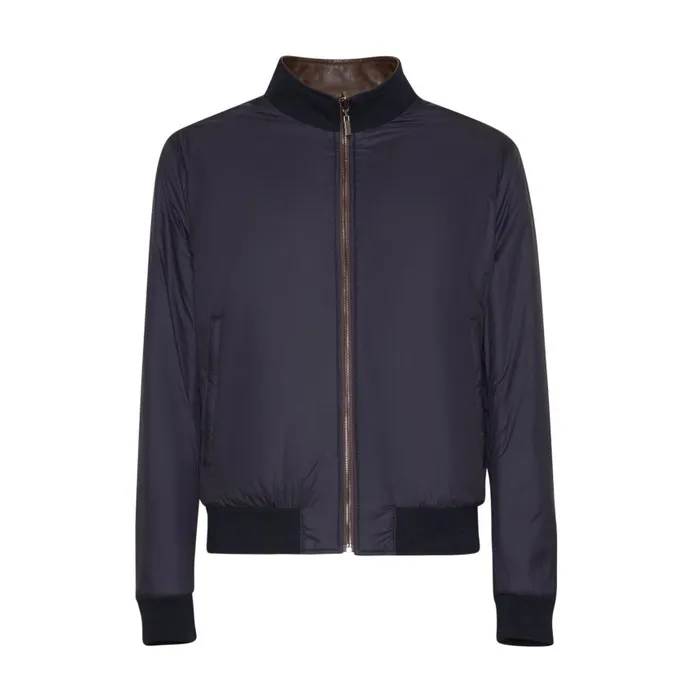 Men Reversible Nappa Leather Bomber Jacket Brown Fratelli Rossetti View All Men Reversible Nappa Leather Bomber Jacket Brown Fratelli Rossetti View All