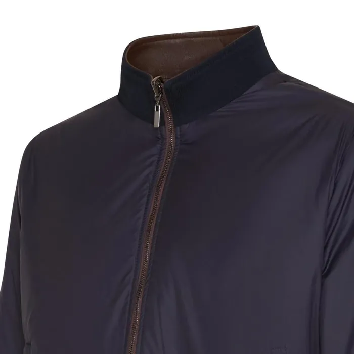 Men Reversible Nappa Leather Bomber Jacket Brown Fratelli Rossetti View All Men Reversible Nappa Leather Bomber Jacket Brown Fratelli Rossetti View All