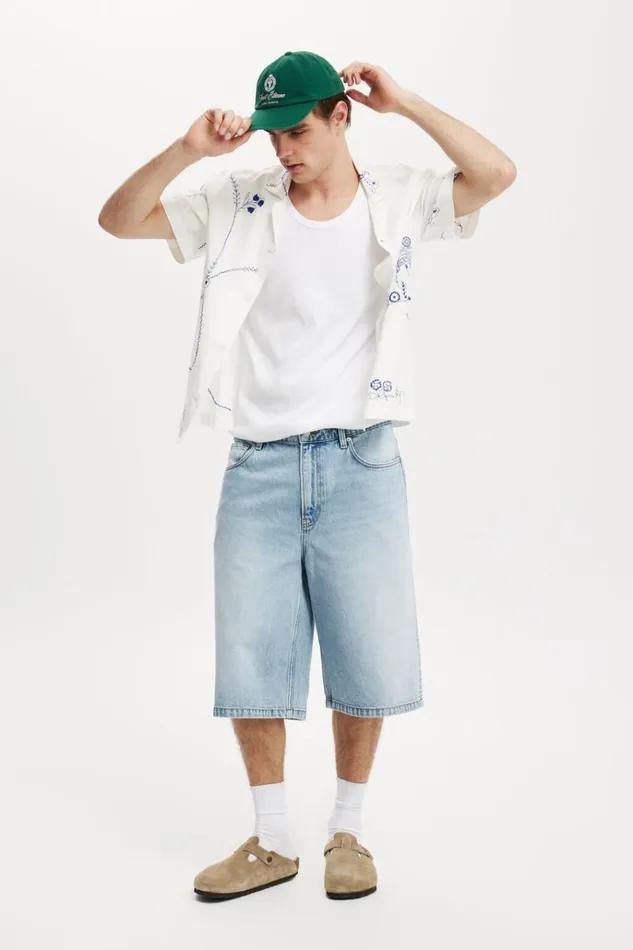 Men Shirts and Polos Cotton On Cabana Short Sleeve Shirt White Floral Men Shirts and Polos Cotton On Cabana Short Sleeve Shirt White Floral