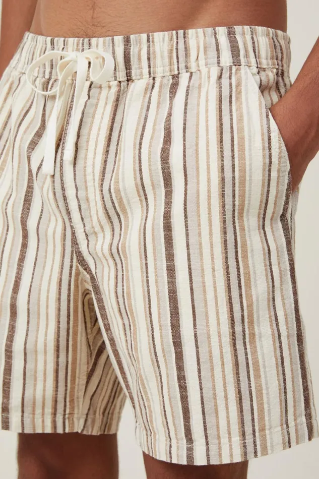 Men Shorts Cotton On Easy Short Natural Multi Stripe Men Shorts Cotton On Easy Short Natural Multi Stripe