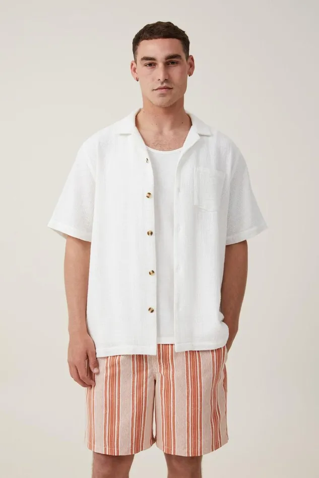 Men Shorts Cotton On Kahuna Short Clay Vertical Men Shorts Cotton On Kahuna Short Clay Vertical