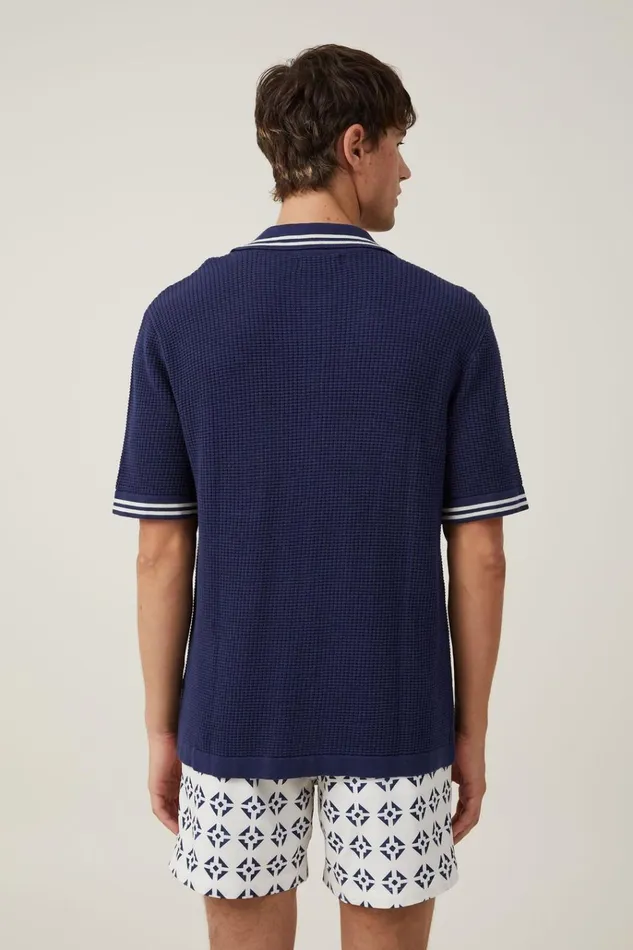 Men Shorts Cotton On Stretch Swim Short Off White Navy Tile Men Shorts Cotton On Stretch Swim Short Off White Navy Tile