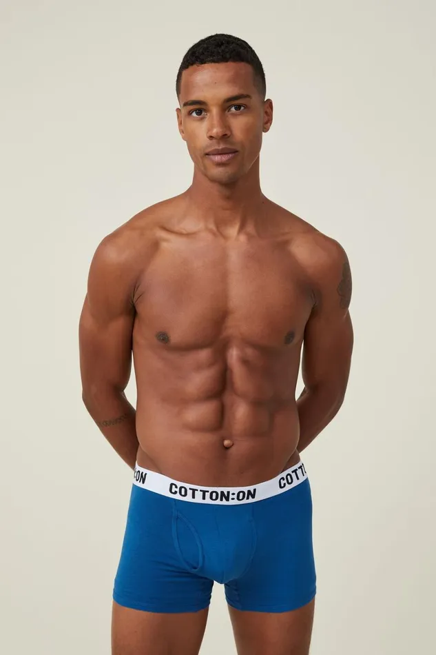 Men Socks and Underwear Cotton On Mens Organic Cotton Trunks Rave Bluewhiteblack Men Socks and Underwear Cotton On Mens Organic Cotton Trunks Rave Bluewhiteblack