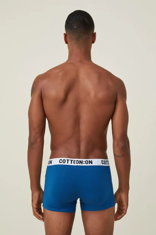 Men Socks and Underwear Cotton On Mens Organic Cotton Trunks Rave Bluewhiteblack Men Socks and Underwear Cotton On Mens Organic Cotton Trunks Rave Bluewhiteblack