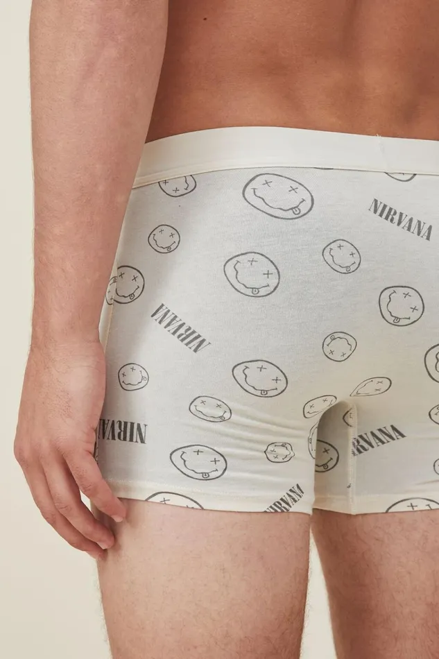 Men Socks and Underwear Cotton On Mens Special Edition Trunks Lcn Mt Bonenirvana Smiley Men Socks and Underwear Cotton On Mens Special Edition Trunks Lcn Mt Bonenirvana Smiley
