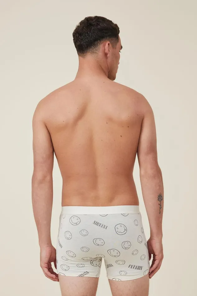 Men Socks and Underwear Cotton On Mens Special Edition Trunks Lcn Mt Bonenirvana Smiley Men Socks and Underwear Cotton On Mens Special Edition Trunks Lcn Mt Bonenirvana Smiley