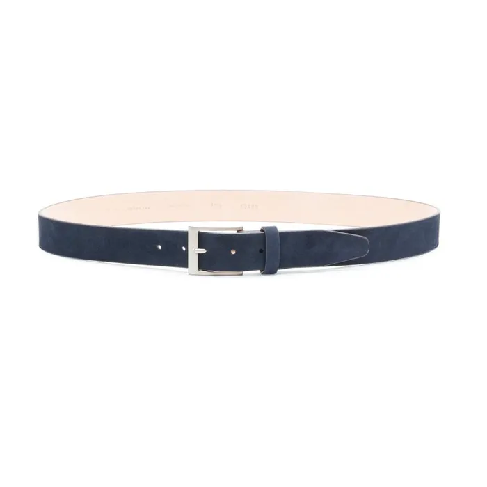 Men Suede Belt Navy Blue Fratelli Rossetti Belts Men Suede Belt Navy Blue Fratelli Rossetti Belts