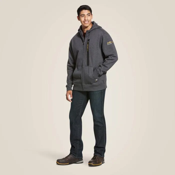 Men Sweatshirts and Hoodies Ariat Rebar Workman Full Zip Hoodie Charcoal Heather Men Sweatshirts and Hoodies Ariat Rebar Workman Full Zip Hoodie Charcoal Heather