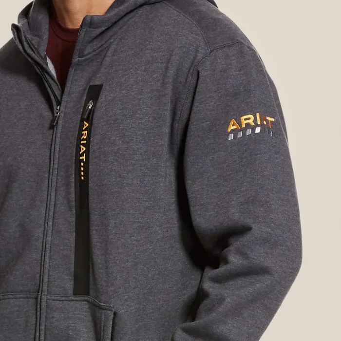 Men Sweatshirts and Hoodies Ariat Rebar Workman Full Zip Hoodie Charcoal Heather Men Sweatshirts and Hoodies Ariat Rebar Workman Full Zip Hoodie Charcoal Heather