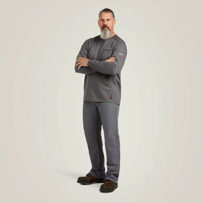 Men TShirts and Polos Ariat FR Air Life On The Line Graphic Top Charcoal Heather Men TShirts and Polos Ariat FR Air Life On The Line Graphic Top Charcoal Heather