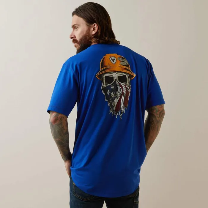 Men TShirts and Polos Ariat Rebar Workman Born For This TShirt Royal Blue Heather Men TShirts and Polos Ariat Rebar Workman Born For This TShirt Royal Blue Heather