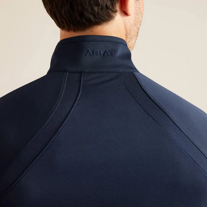 Men TShirts and Polos Ariat Sunstopper 30 14 Zip Baselayer Navy Eclipse Men TShirts and Polos Ariat Sunstopper 30 14 Zip Baselayer Navy Eclipse