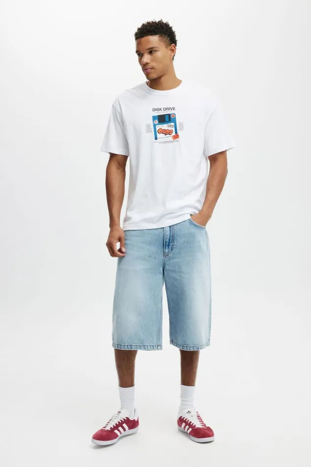 Men Tees and Tanks Cotton On Loose Fit Art TShirt White Disk Drive Men Tees and Tanks Cotton On Loose Fit Art TShirt White Disk Drive
