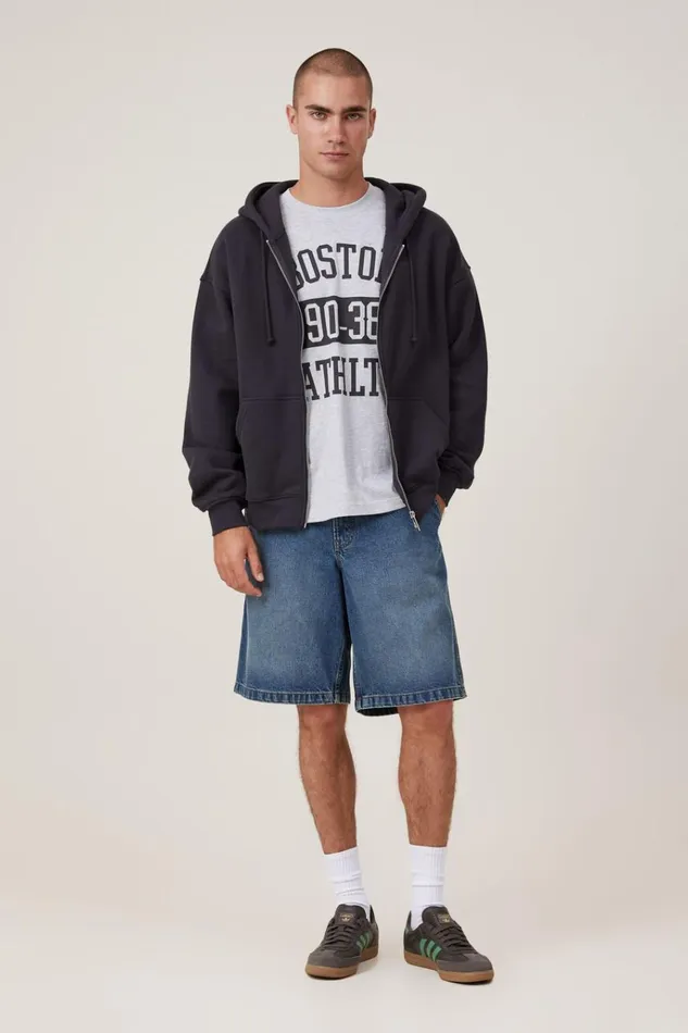 Men Tees and Tanks Cotton On Loose Fit College TShirt Light Grey Marle Boston Ath Men Tees and Tanks Cotton On Loose Fit College TShirt Light Grey Marle Boston Ath